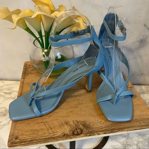Gianni Bini Shoes - Gianni Bini Baby Blue Sandal Heels Size 6.5